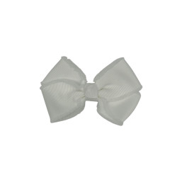 Timeless Bow Hair Clip -White